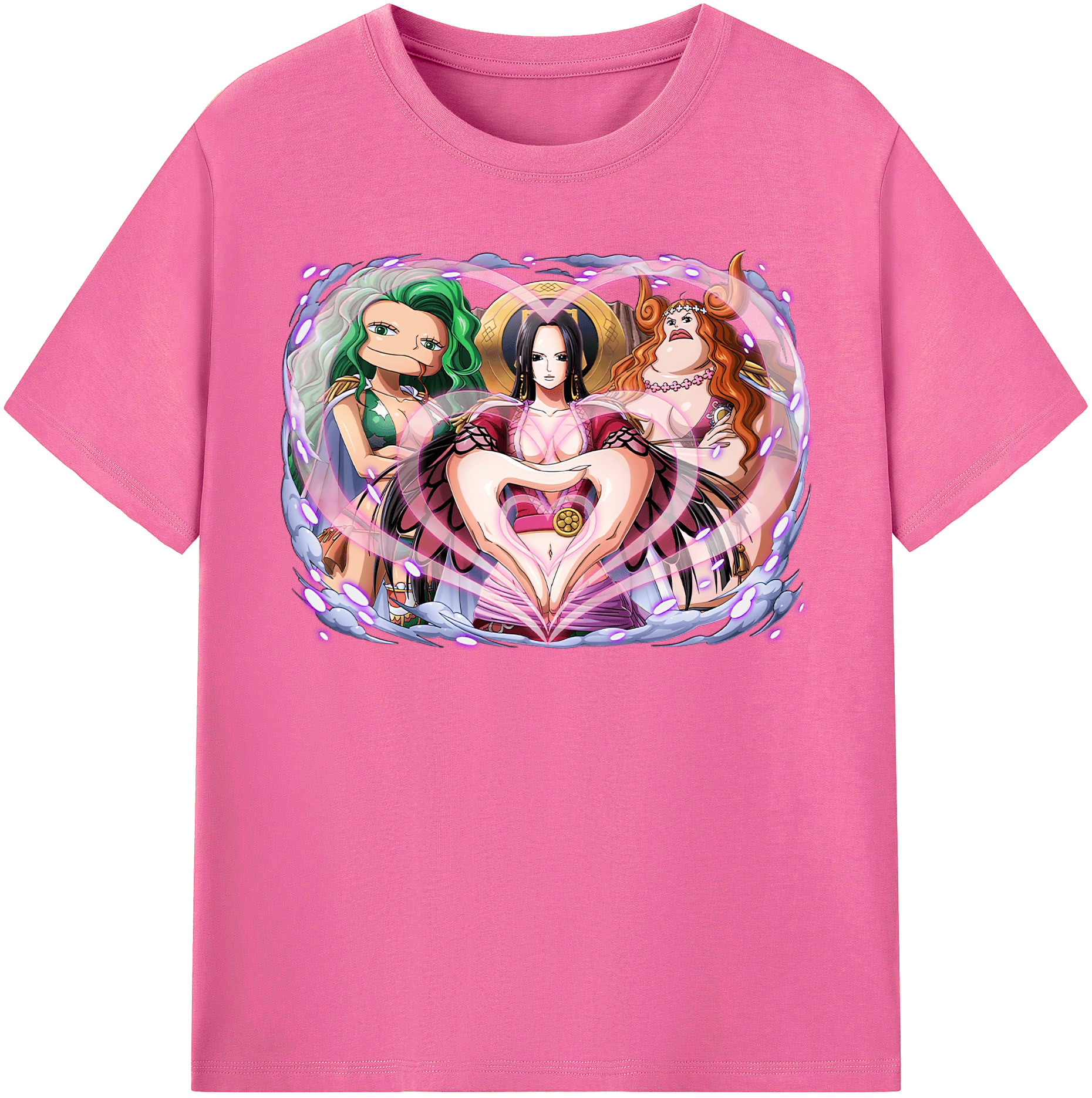ワンピース ボア・ハンコック ONE PIECE Boa·Hancock レディースカジュアルプリントTシャツ（綿100％）